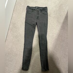 Abercrombie & Fitch Women's Charcoal Skinny Jean Leggings